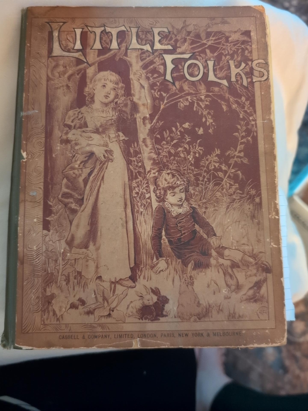 Antique Victorian Little Folks Children’s Magazine Book, Cassell & Co., c. 1880s